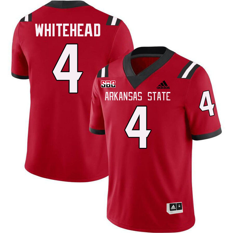 Bryan Whitehead Arkansas State Jersey,Arkansas State Red Wolves Football Uniforms,Jersey-Red